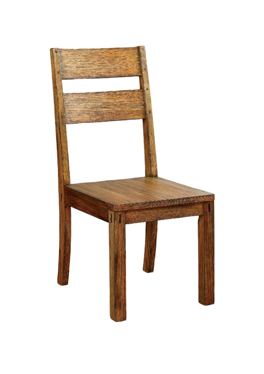 Wooden chair with a white background