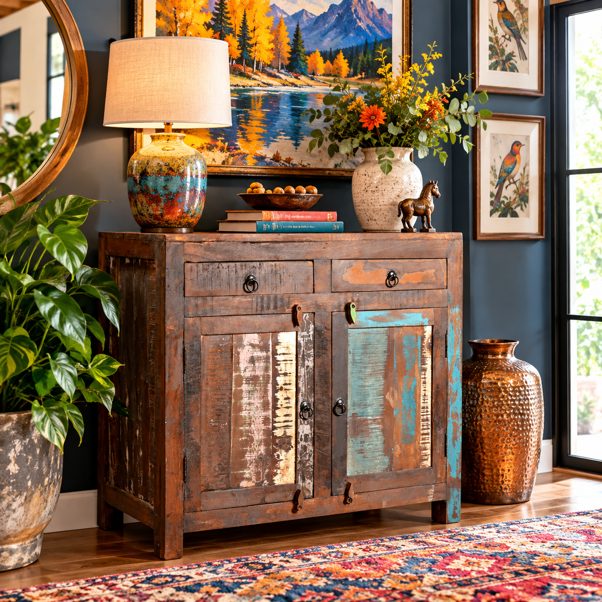 Reclaimed wood 2 Door sideboard