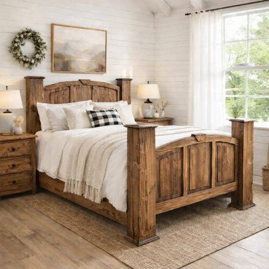 King Mansion Bed Medio Finish