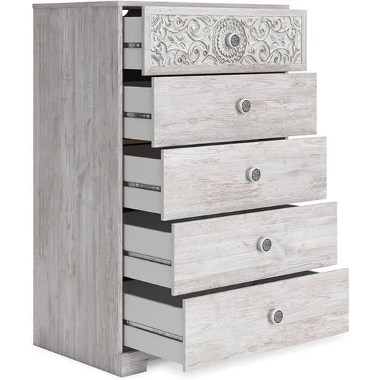 Paxberry Boho 5 Drawer Chest of Drawers | Cozy Complete Homes