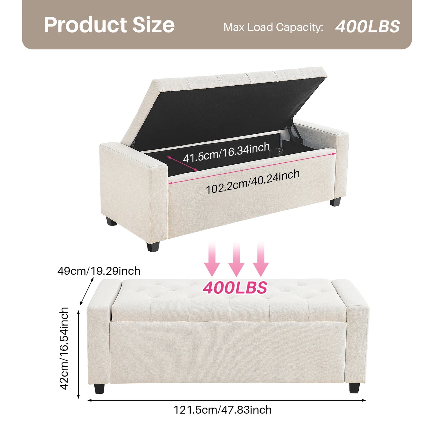 Storage Ottoman | Cozy Complete Homes