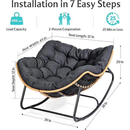 Outdoor Swinging Seat | Cozy Complete Homes