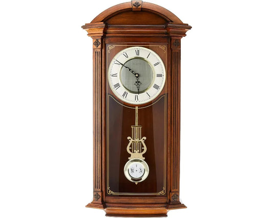 Vintage Walnut Chiming Mantel Clock | Cozy Complete Homes