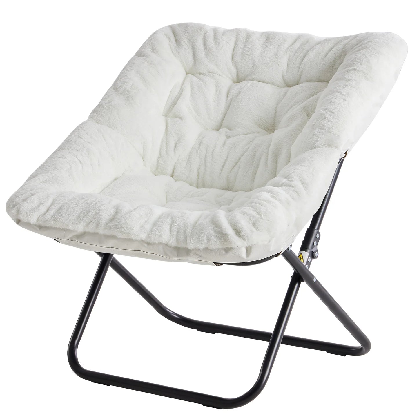 Plush Folding Saucer Chair - Moon Chair | Cozy Complete Homes