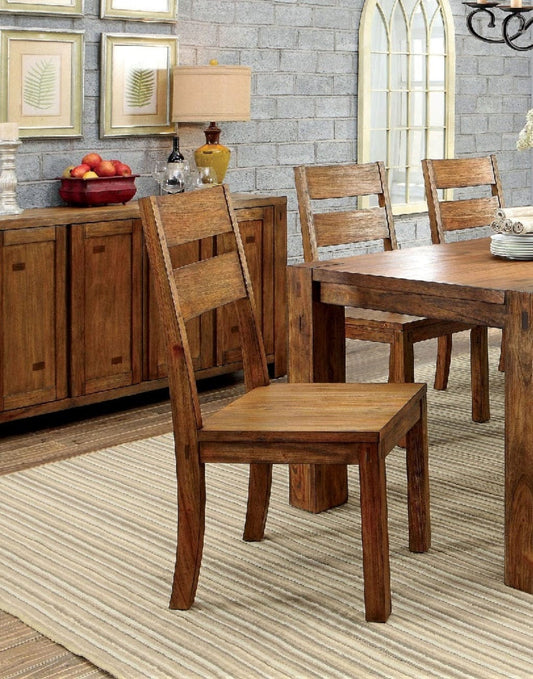 Dark Oak Rustic Style Solid wood Kitchen Set