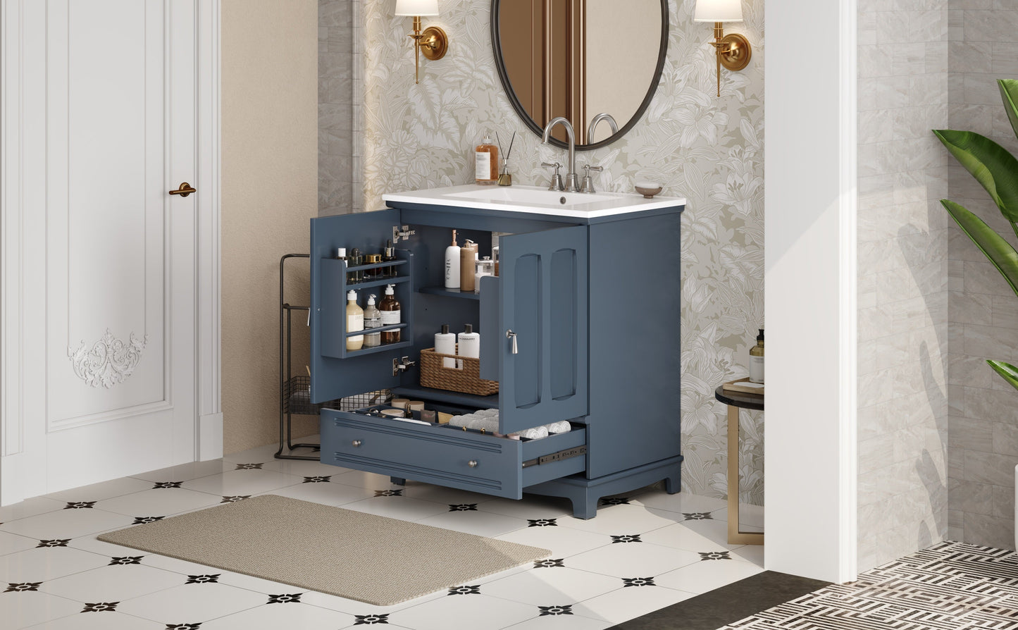 Bathroom Vanity with Ceramic Sink