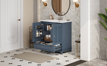 Bathroom Vanity with Ceramic Sink