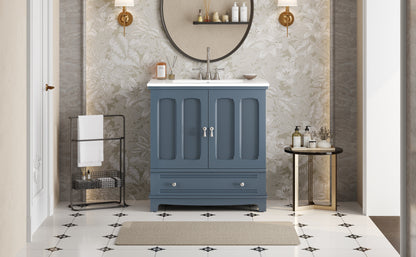 Bathroom Vanity with Ceramic Sink