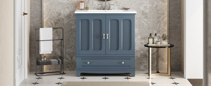 Bathroom Vanity with Ceramic Sink