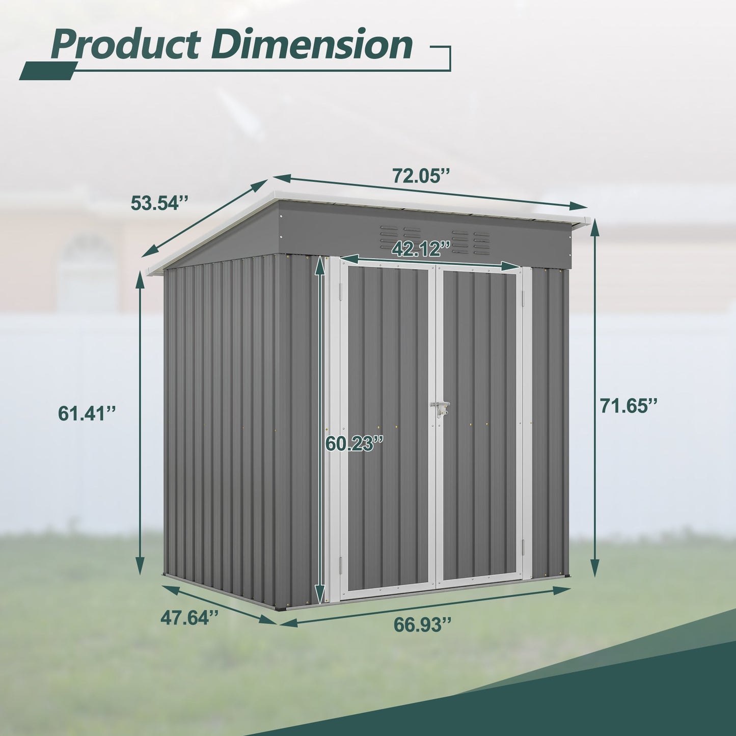 Outdoor Metal Storage Shed