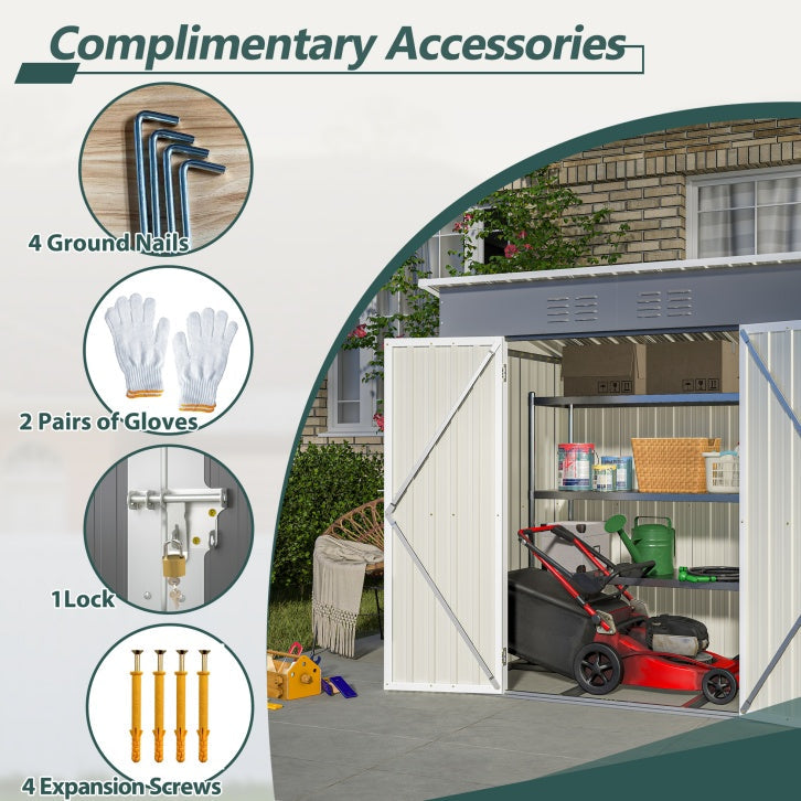 Outdoor Metal Storage Shed