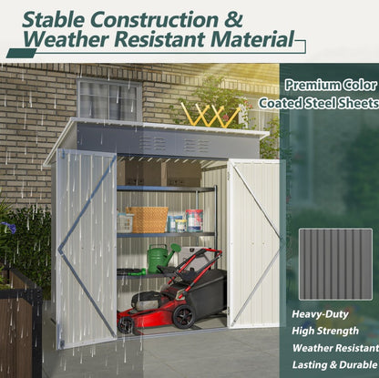 Outdoor Metal Storage Shed