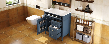 Modern Blue Bathroom Vanity
