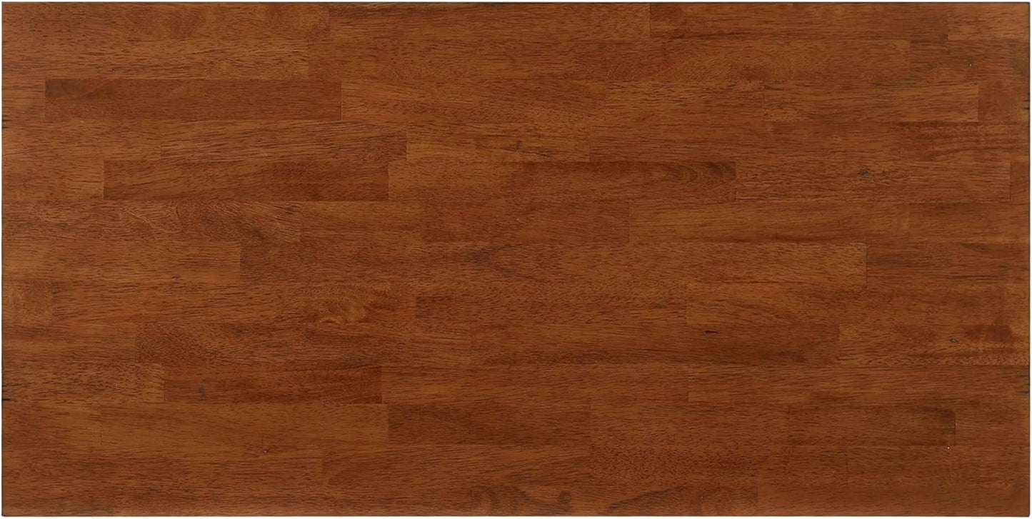 Brown wooden panel with a natural finish
