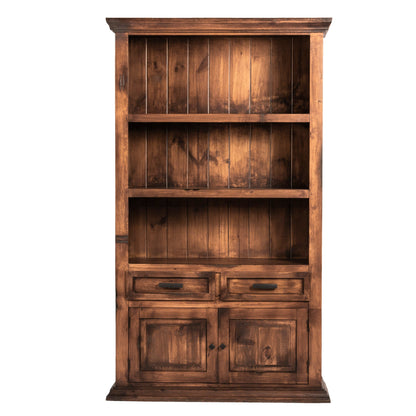Rustic Floresville 2 Drawer 2 Doors Bookcase
