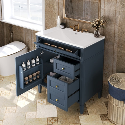 Modern Blue Bathroom Vanity
