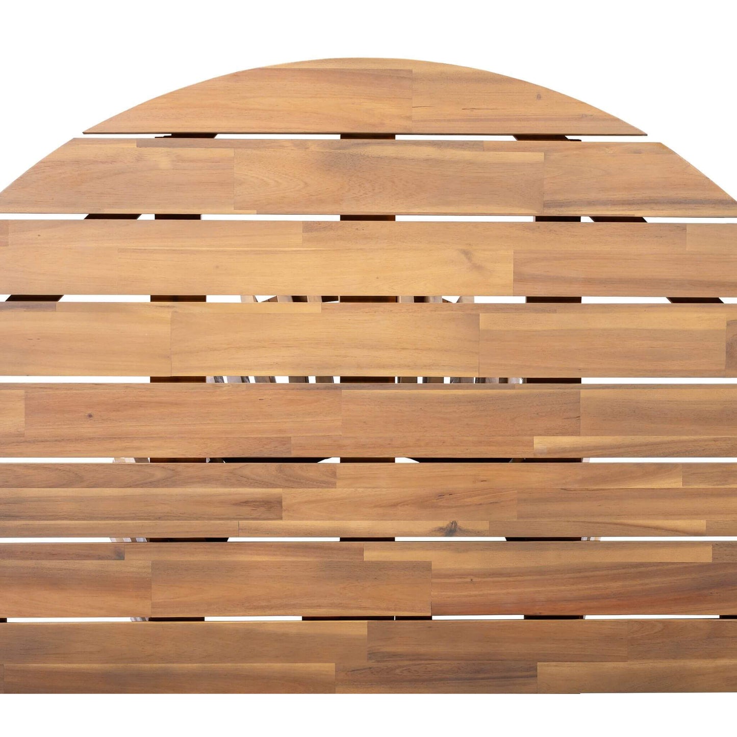 Wooden slat wall panel on a white background