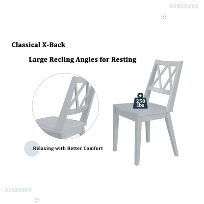 5-Piece Extendable Round Dining Table Set -