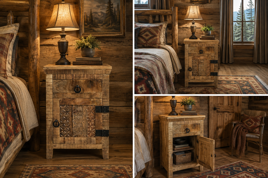 Side Mango Wood Cabinet