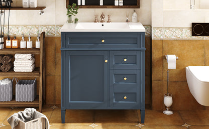 Modern Blue Bathroom Vanity