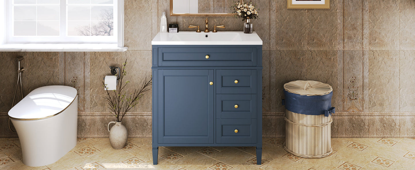 Modern Blue Bathroom Vanity