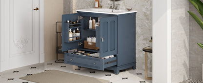 Bathroom Vanity with Ceramic Sink