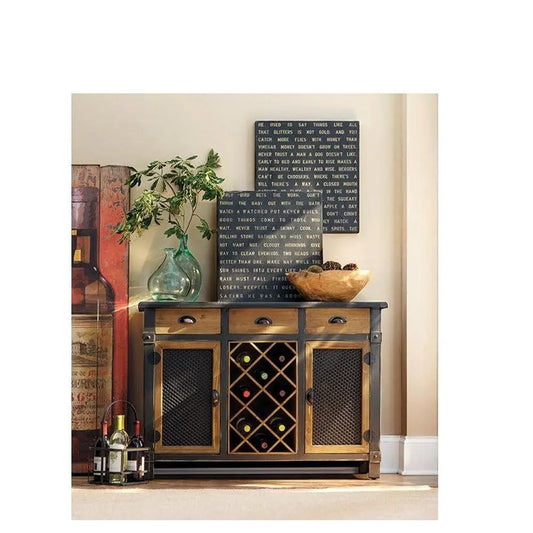 🍇 Dolcetto Wine Bottle Rack (32" x 45") | Wall-Mounted Wine Storage by Home Decorators Collection Vanessa Jane
