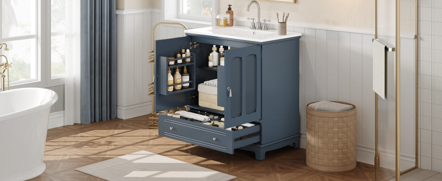 Bathroom Vanity with Ceramic Sink