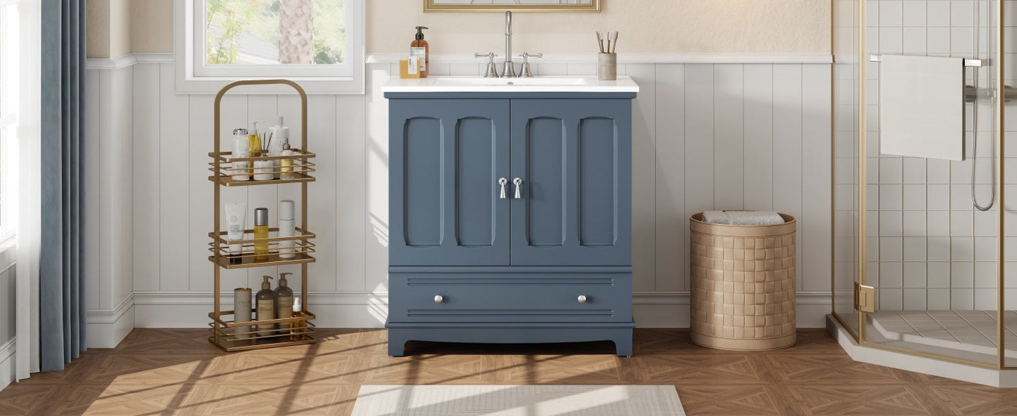 Bathroom Vanity with Ceramic Sink