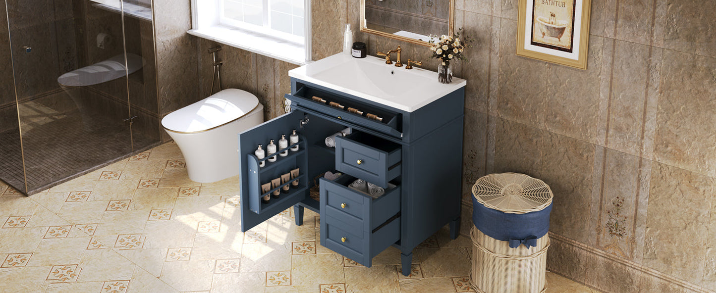 Modern Blue Bathroom Vanity