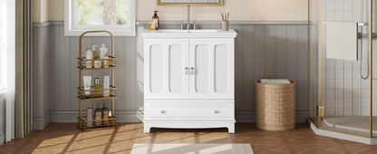 Bathroom Vanity with Ceramic Sink