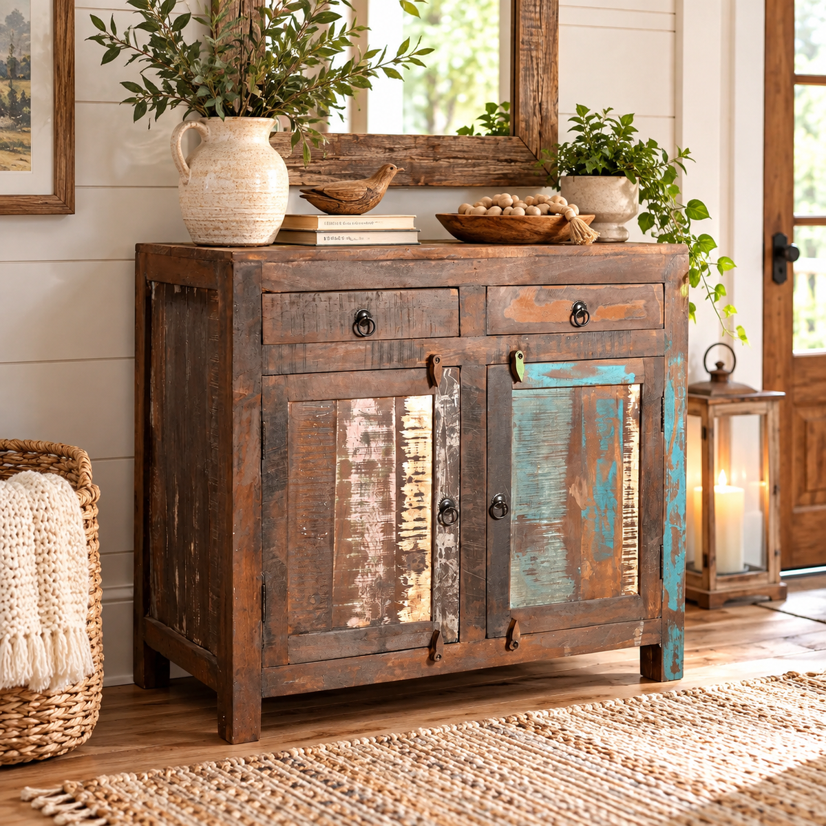 Reclaimed wood 2 Door sideboard