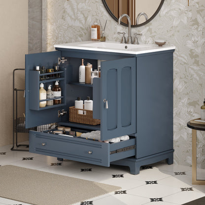 Bathroom Vanity with Ceramic Sink