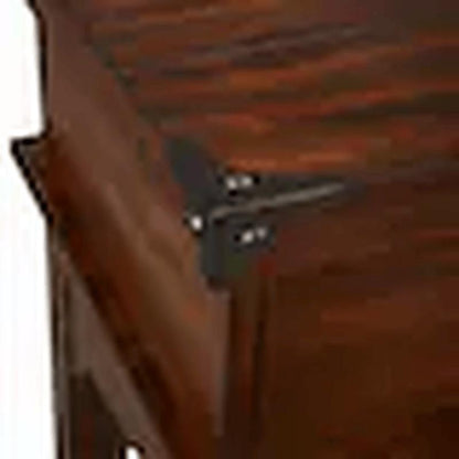 Aspen Skies Russet Brown 4 Piece Console Set (1-Console 3-Stools)