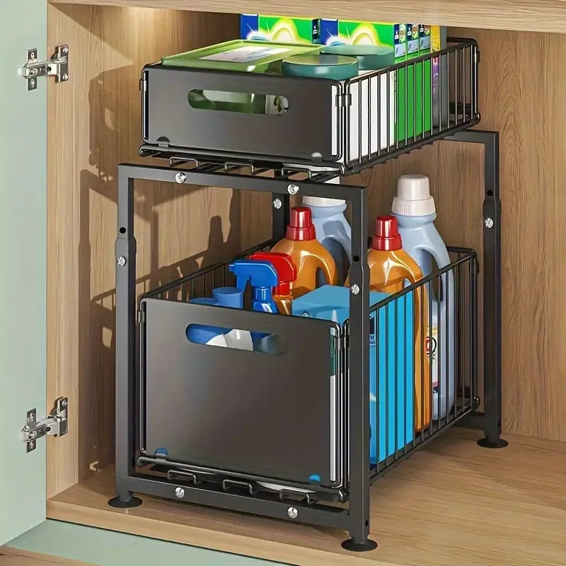 Pull Out Cabinet Organizer Drawer | Cozy Complete Homes