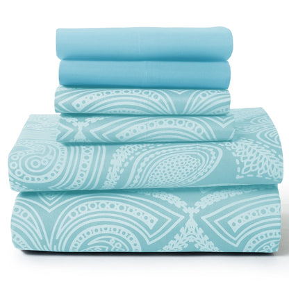 Lux Decor 6Pc Paisley Sheet Set | Cozy Complete Homes