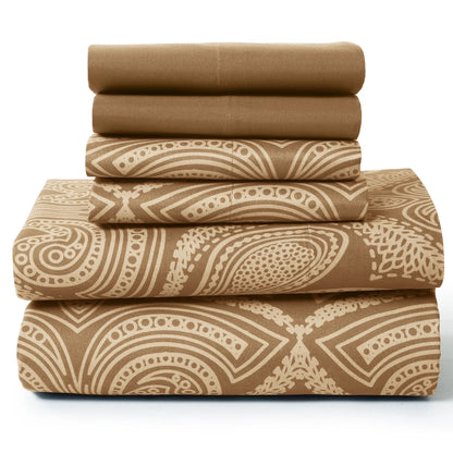 Lux Decor 6Pc Paisley Sheet Set | Cozy Complete Homes