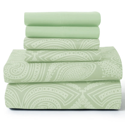 Lux Decor 6Pc Paisley Sheet Set | Cozy Complete Homes