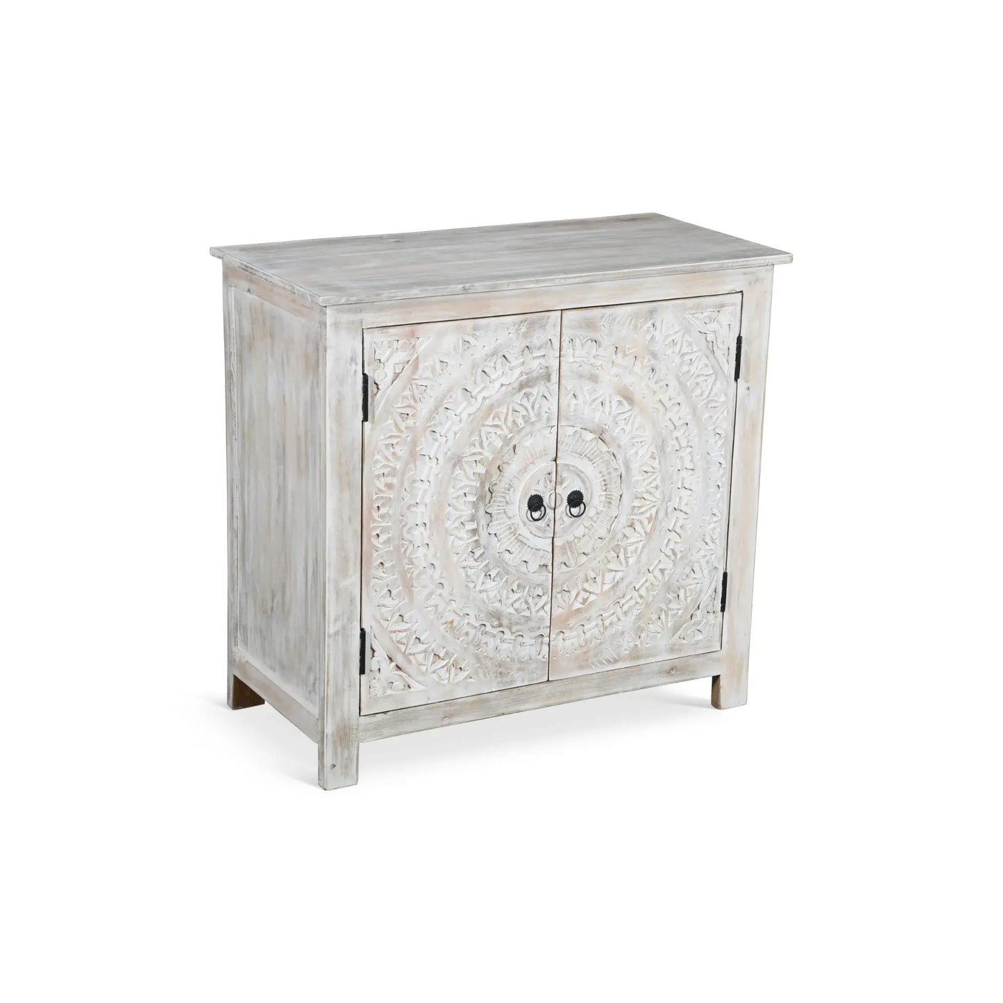 Booker Whitewash Carved Sideboard - CozyCompleteHome.com
