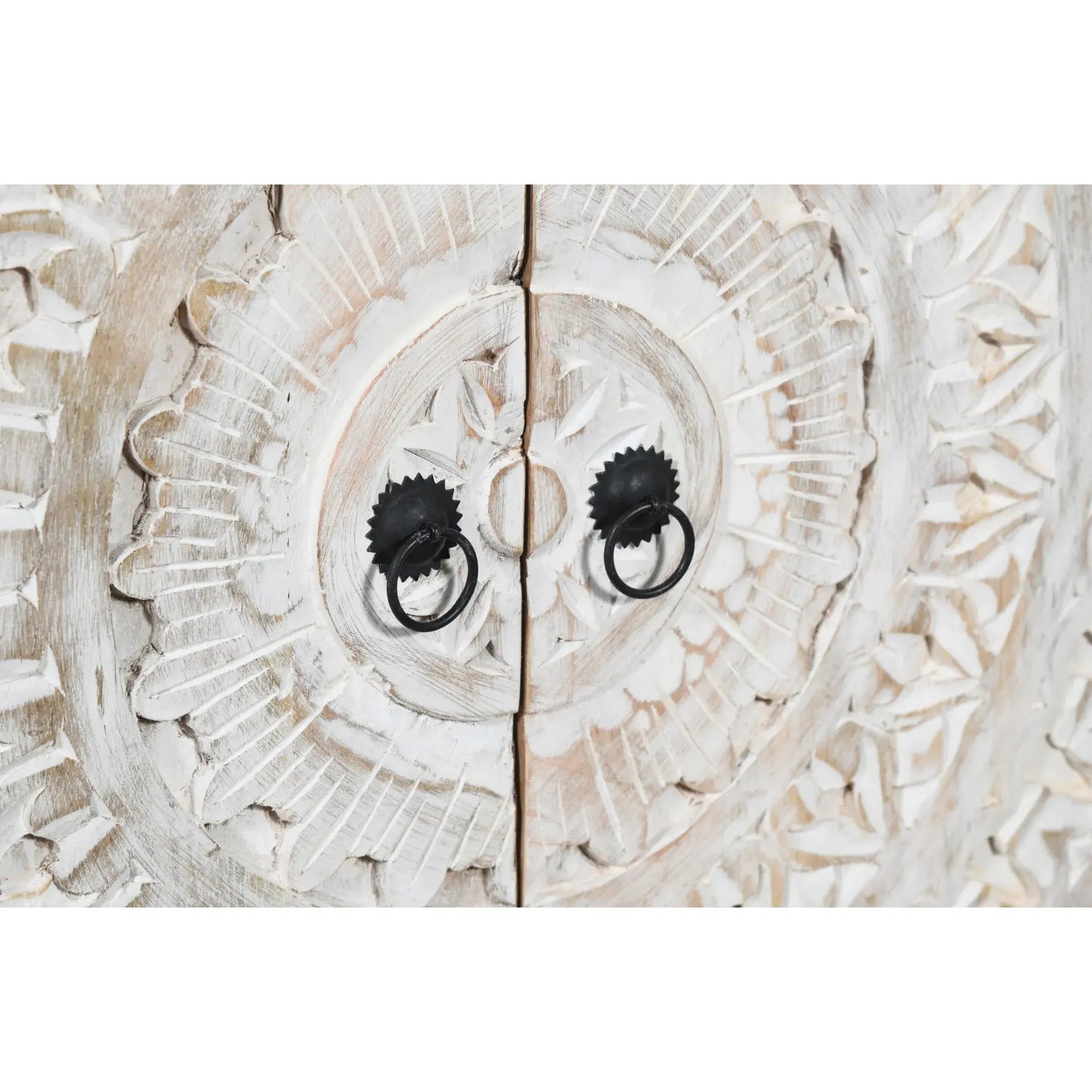 Booker Whitewash Carved Sideboard - CozyCompleteHome.com