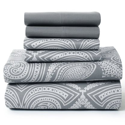 Lux Decor 6Pc Paisley Sheet Set | Cozy Complete Homes