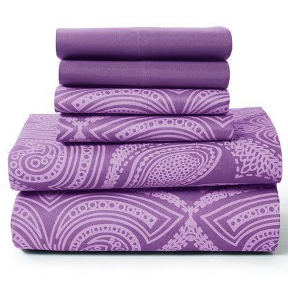 Lux Decor 6Pc Paisley Sheet Set | Cozy Complete Homes