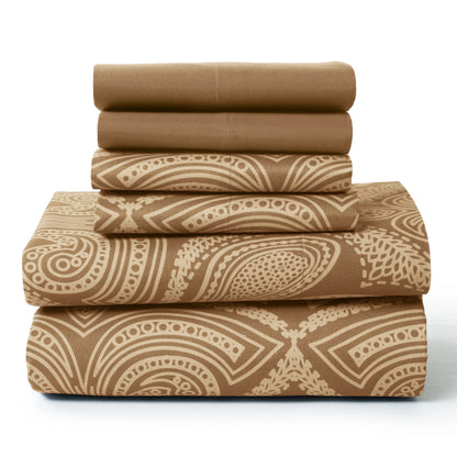 Lux Decor 6Pc Paisley Sheet Set | Cozy Complete Homes
