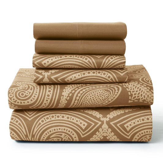 Lux Decor 6Pc Paisley Sheet Set | Cozy Complete Homes