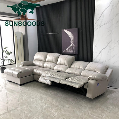 Italian Leather Corner Sofa L Shape Sectional Couch