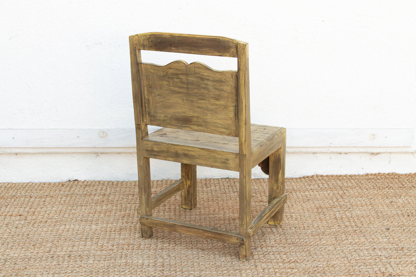 Carved Spanish Colonial Crest Chair