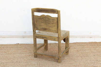 Carved Spanish Colonial Crest Chair