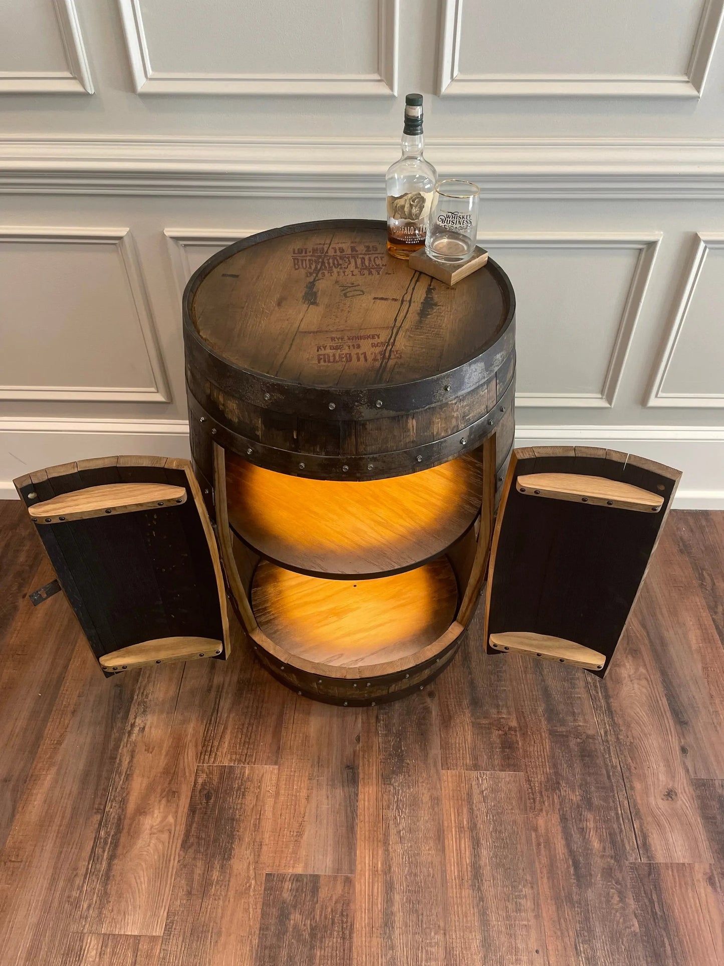 Standard  Whiskey Barrel Cabinet - CozyCompleteHome.com