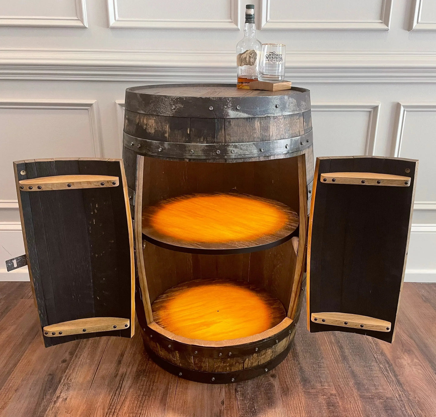 Standard  Whiskey Barrel Cabinet - CozyCompleteHome.com