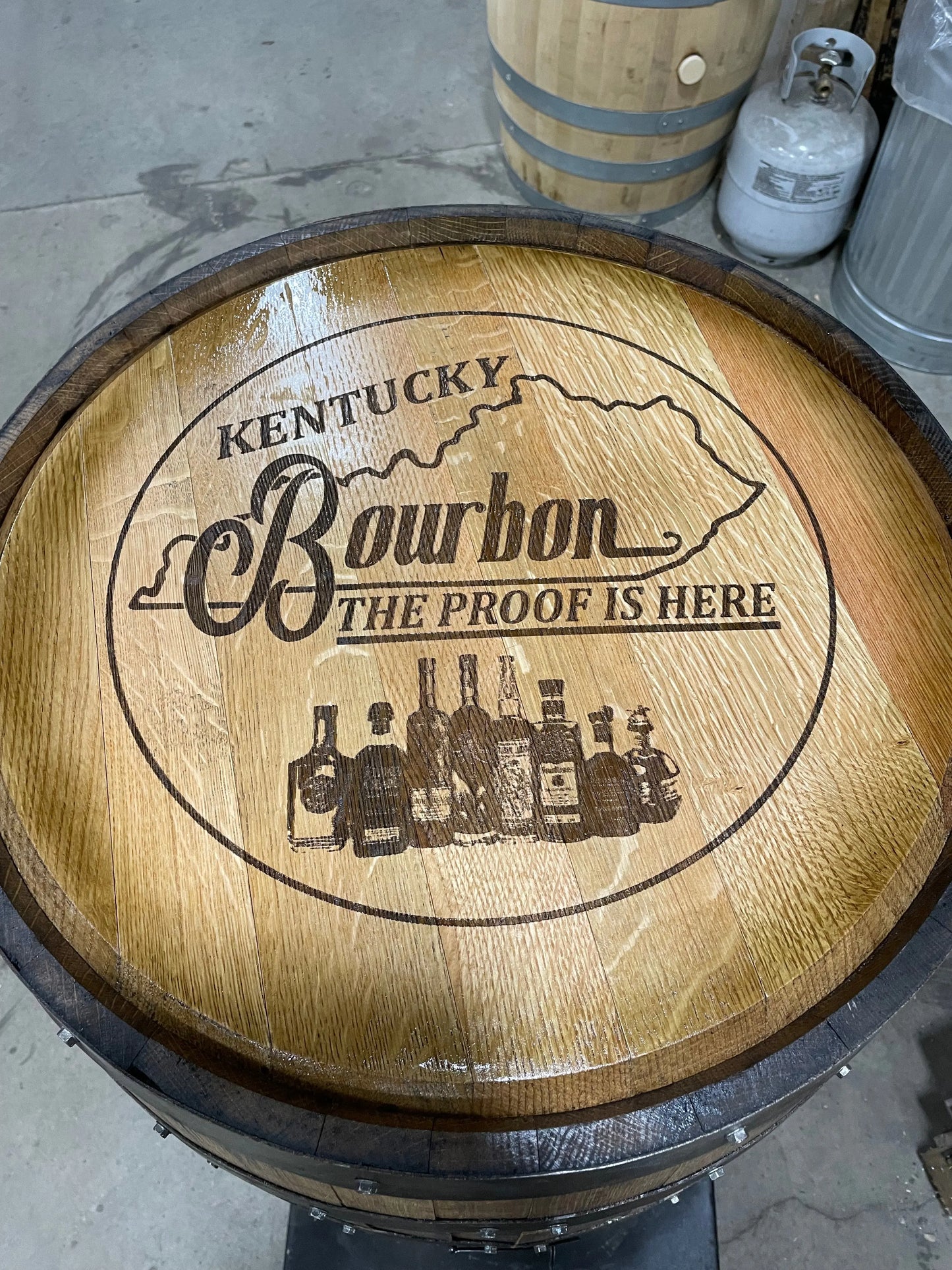 Standard  Whiskey Barrel Cabinet - CozyCompleteHome.com